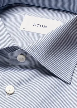 Eton Skjorter>Slim Fine Striped Signature Twill Shirt