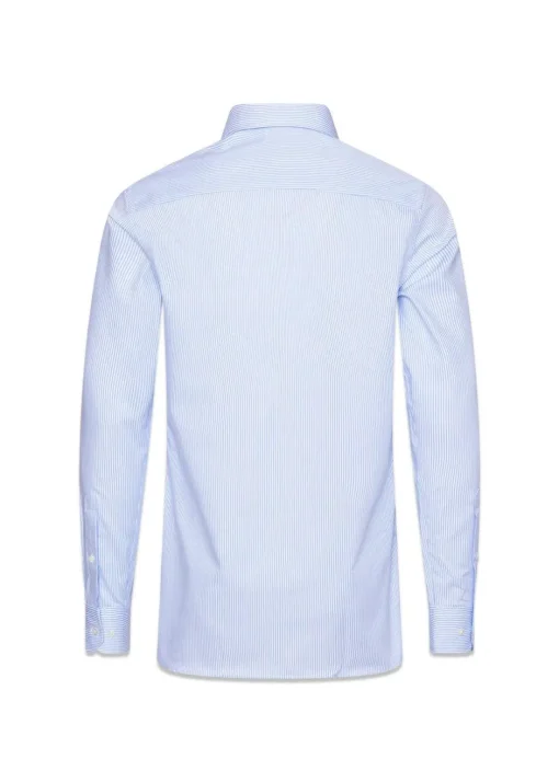 Oscar Jacobson Skjorter>Slim Fit Cut Away Non Iron Banker Stripe