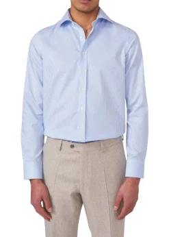 Oscar Jacobson Skjorter></noscript>Slim Fit Cut Away Non Iron Banker Stripe