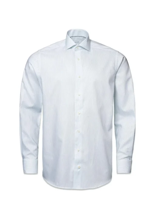 Eton Skjorter>Slim Oxford Stripe Shirt