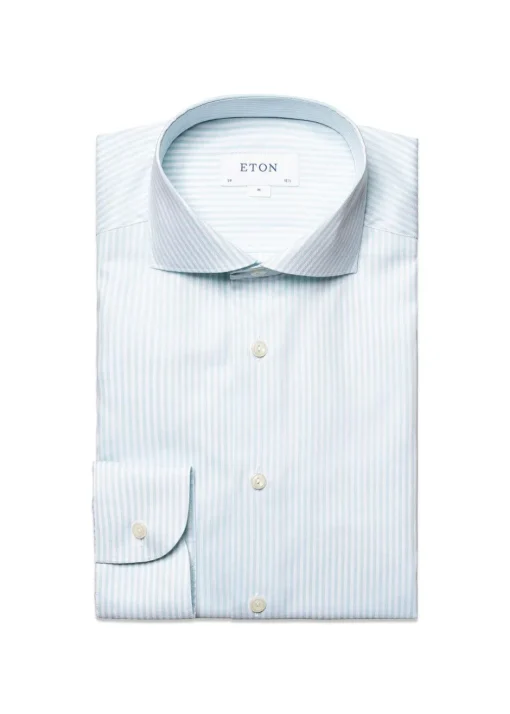 Eton Skjorter>Slim Oxford Stripe Shirt