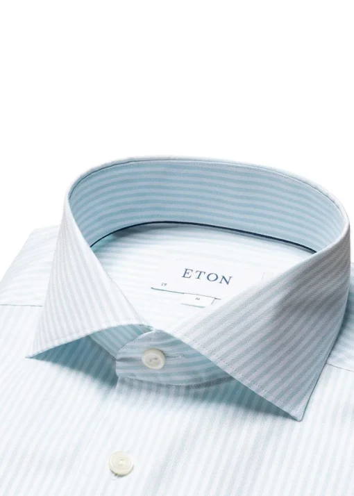 Eton Skjorter>Slim Oxford Stripe Shirt