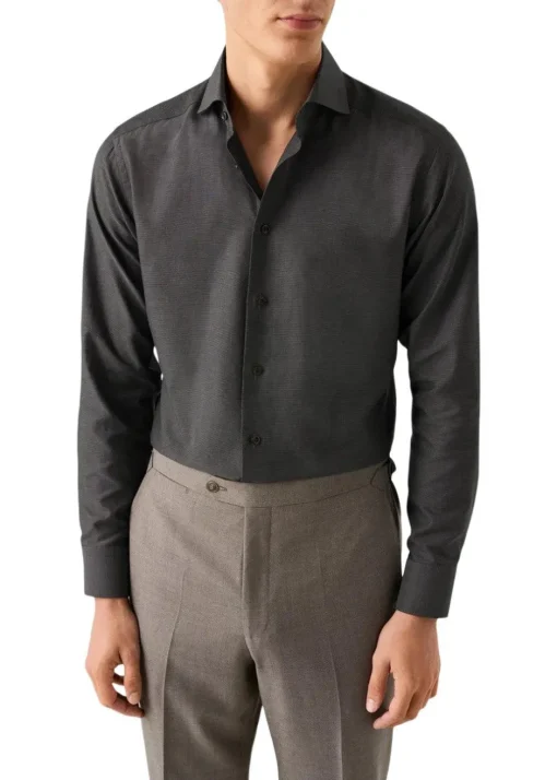 Eton Skjorter>Slim Semi Solid Signature Dobby Shirt
