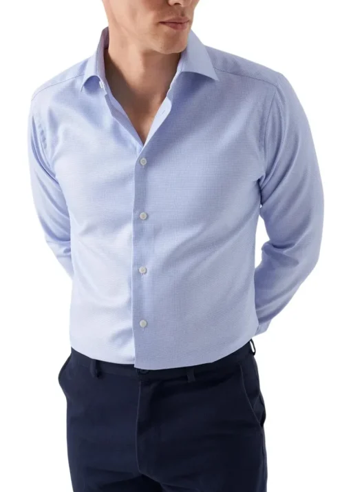 Eton Skjorter>Slim Textured Twill Shirt