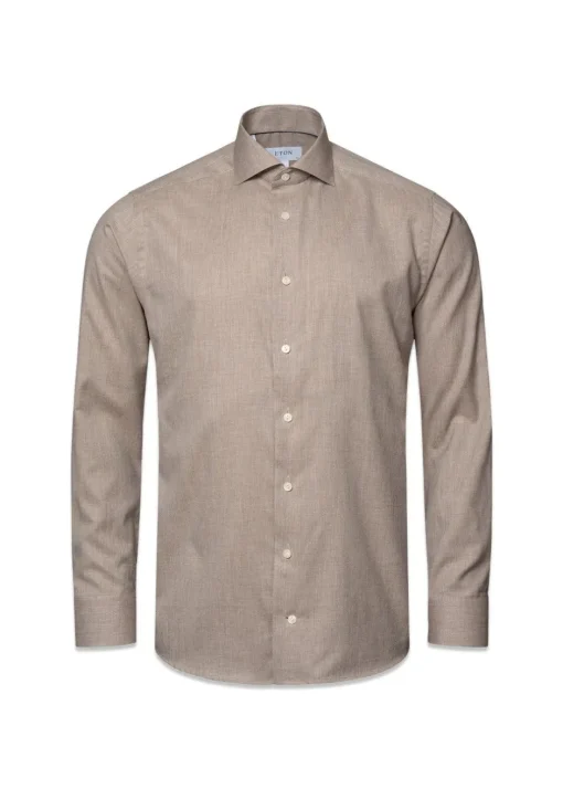 Eton Skjorter>Slim Wrinkle Free Flanel Shirt