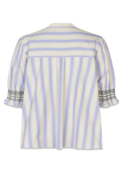 Dame Stine Goya T-Shirts>SMOCKED GATHERED TOP