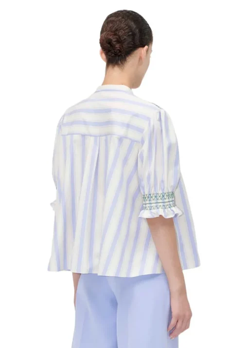 Dame Stine Goya T-Shirts>SMOCKED GATHERED TOP