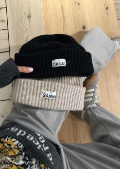 Dame Ganni Huer>Structured Rib Beanie