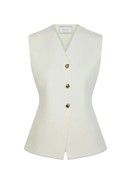 Dame Neo Noir Strik>Sway Smooth Knit Waistcoat