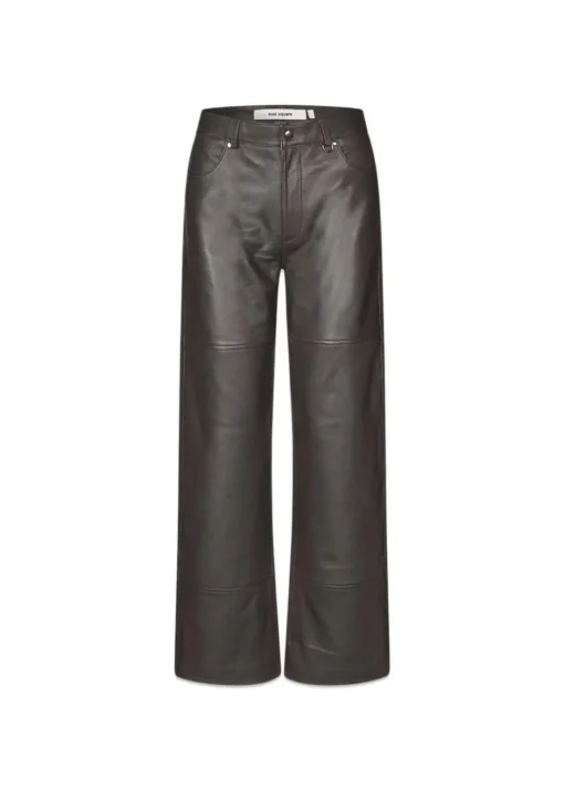 Dame Oval Square Bukser>Time Leather Trousers