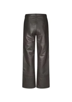 Dame Oval Square Bukser>Time Leather Trousers