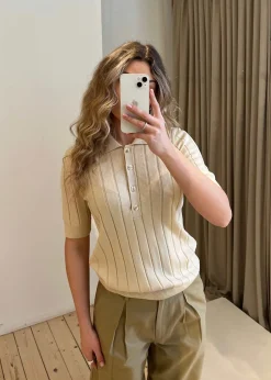 Dame Modström Strik>Toniamd SS polo