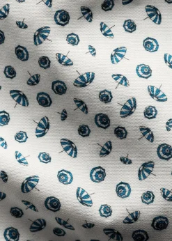 Eton Skjorter></noscript>Umbrella Print Poplin Slim Shirt