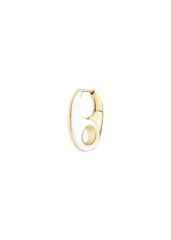 Dame Maria Black Smykker>Vogue Earring White Left