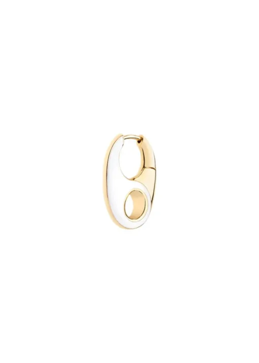 Dame Maria Black Smykker>Vogue Earring White Left