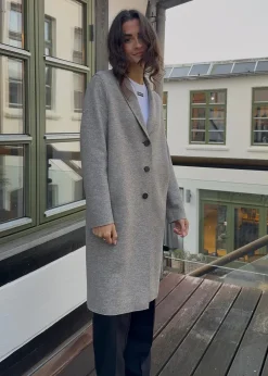 Dame Harris Wharf London Jakker>WOMEN OVERCOAT PRESSED WOOL