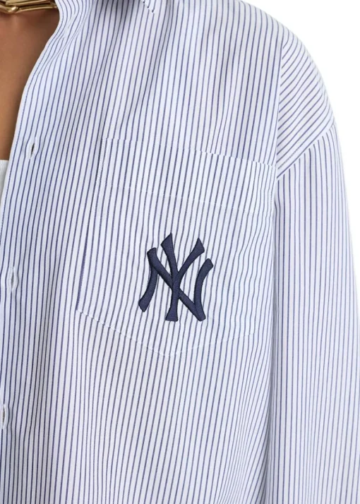 Sporty & Rich Skjorter>Yankees Serif Oversized Shirt