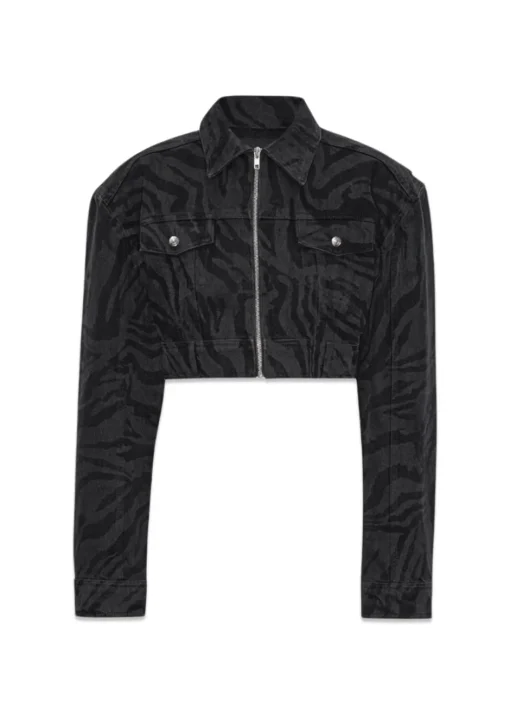 Dame Rotate Jakker>Zebra Denim Jacket